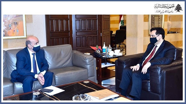 الرئيس دياب يستقبل وزير الخارجية والمغتربين شربل وهبة