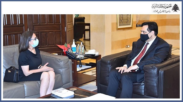 الرئيس دياب يستقبل رئيسة مجلس الخدمة المدنية نسرين مشموشي