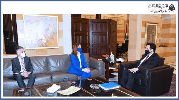 الرئيس دياب يستقبل سفيرة الولايات المتحدة الأميركية في لبنان دوروثي شيا