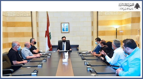 الرئيس دياب يستقبل وفدًا من أهالي شهداء المرفأ