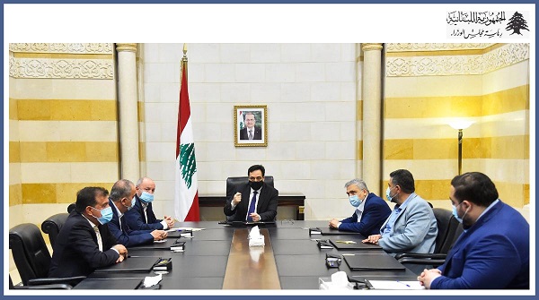 الرئيس دياب يستقبل رئيس الإتحاد العمالي العام بشارة الأسمر