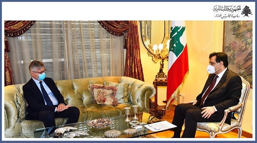 الرئيس دياب يستقبل وكيل الأمين العام للأمم المتحدة لعمليات حفظ السلام جان بيير لاكروا