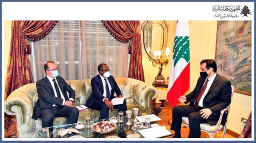 الرئيس دياب يستقبل وفدًا من منظمة اليونيسف