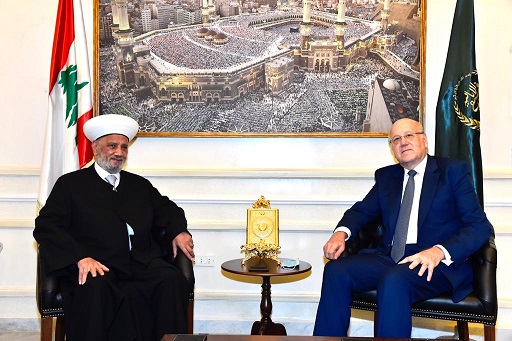 الرئيس ميقاتي يزور مفتي الجمهورية الشيخ عبد اللطيف دريان في دار الفتوى