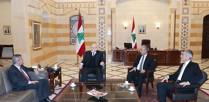 الرئيس ميقاتي يستقبل وزيري الطاقة في الاردن صالح الخرابشة وسوريا غسان الزامل