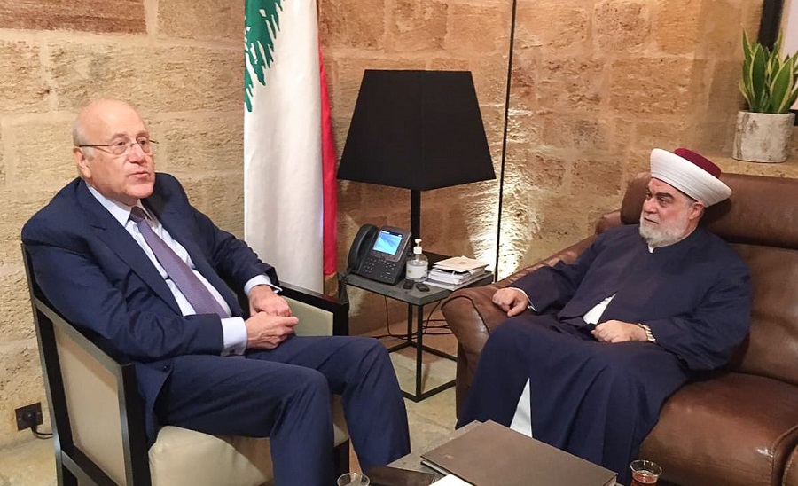 الرئيس ميقاتي يستقبل مفتي طرابلس الشيخ محمد إمام