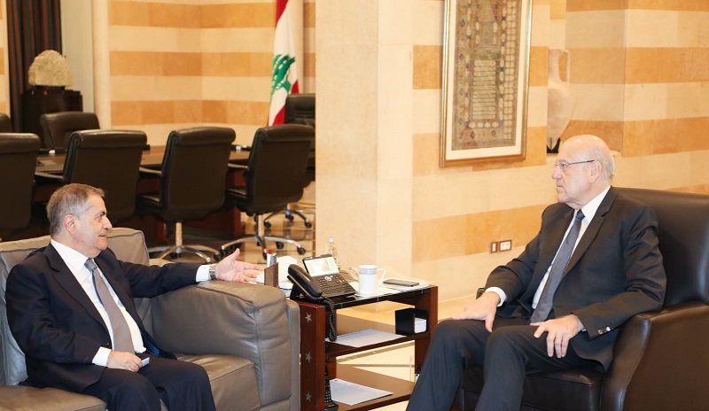 الرئيس ميقاتي يستقبل رئيس لجنة حقوق الإنسان النيابية النائب ميشال موسى