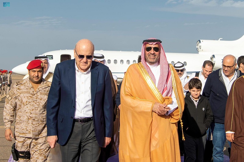 الرئيس ميقاتي يصل إلى المدينة المنورة في المملكة العربية السعودية لاداء مناسك العمرة