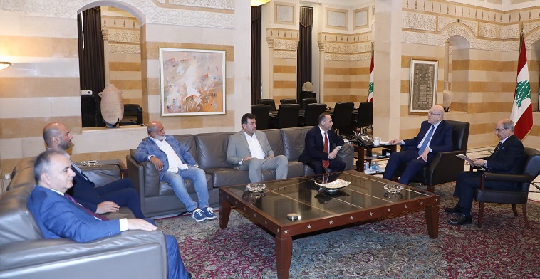 الرئيس ميقاتي يستقبل وفداً من الجالية اللبنانية في الكونغو