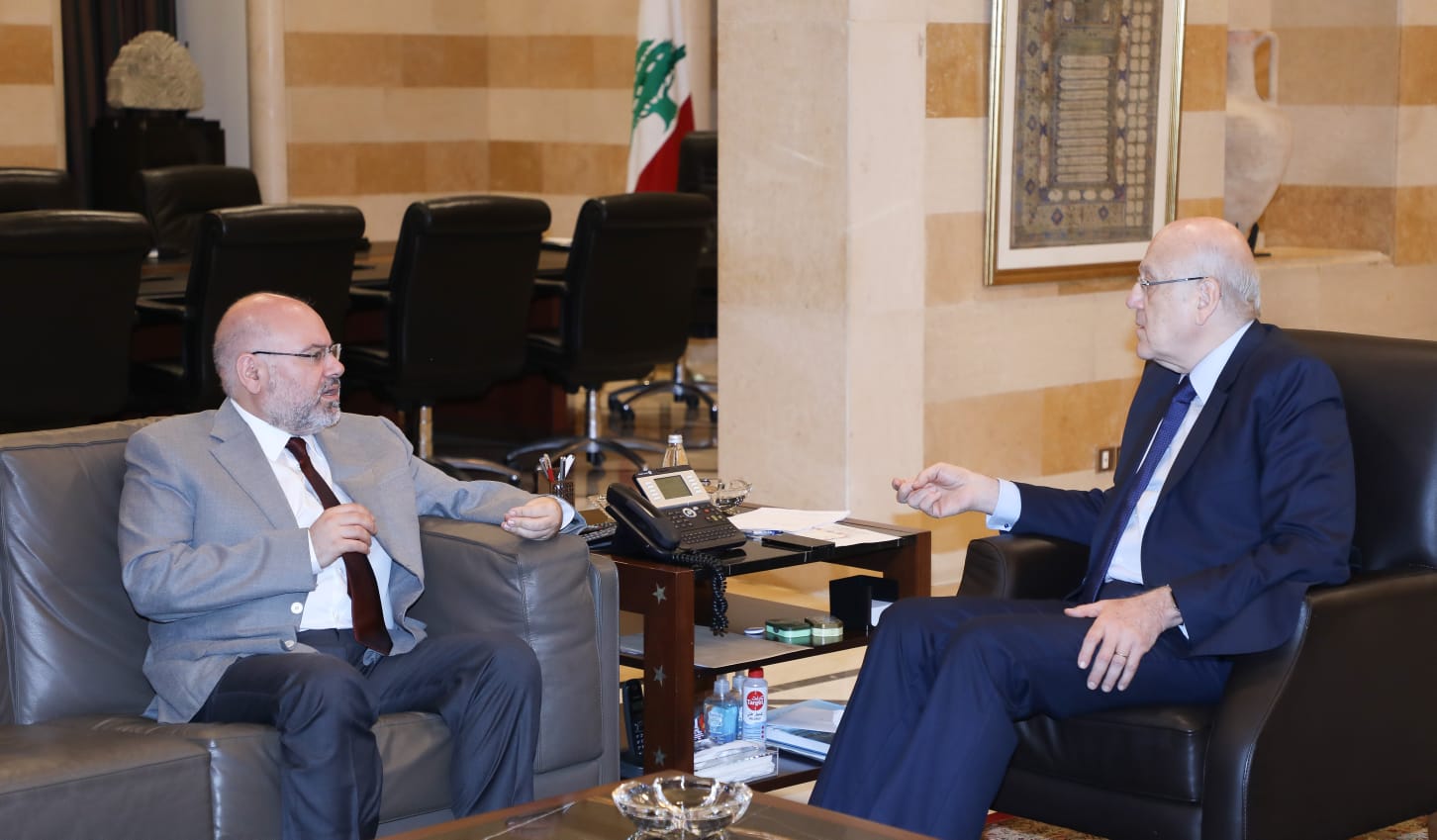الرئيس ميقاتي يستقبل وزير الصحة العامة الدكتور فراس الأبيض
