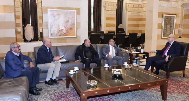 الرئيس ميقاتي يستقبل النائب بلال الحشيمي  ووفداً من المزارعين من البقاع الأوسط والغربي