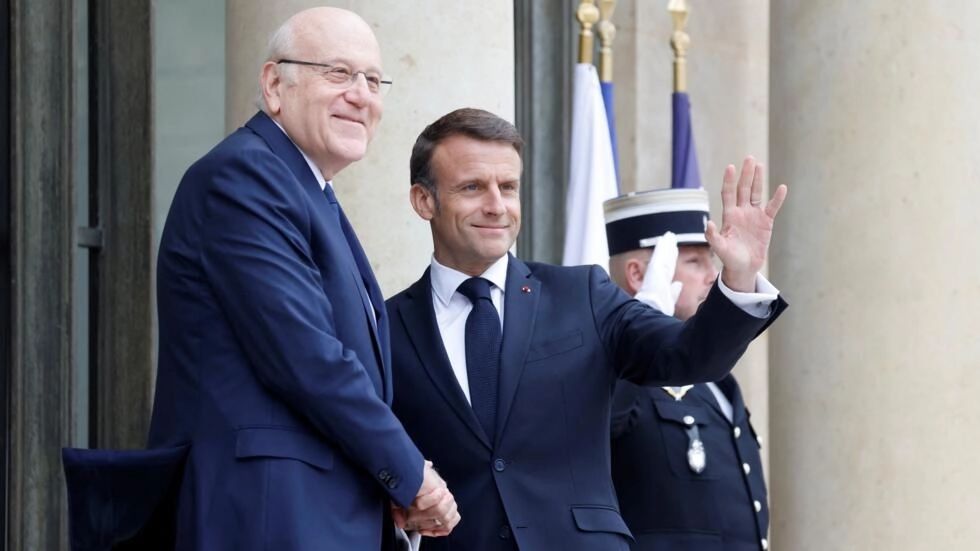 الرئيس ميقاتي يزور الرئيس الفرنسي ايمانويل ماكرون في قصر الإليزيه