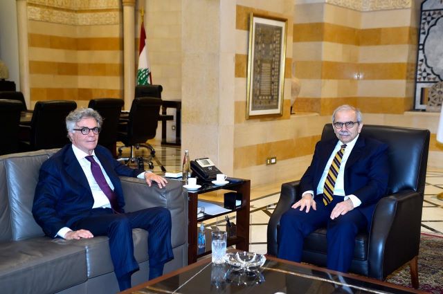 الرئيس سلام يستقبل رئيس مجلس ادارة المدير العام لشركة سوليدير ناصر الشماع