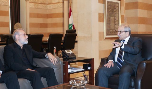 الرئيس سلام يستقبل أمين المجلس الأعلى للأمن القومي في الجمهورية الإسلامية الإيرانية الدكتور علي لاريجاني والوفد المرافق