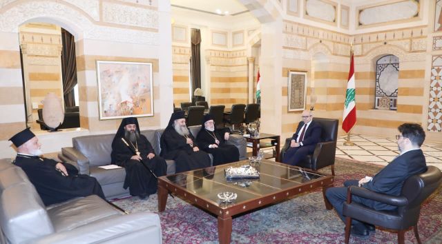 الرئيس سلام يستقبل مطارنة زحلة والجنوب