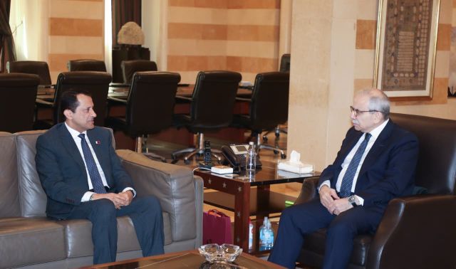 الرئيس نواف سلام يستقبل سفير دولة قطر  في لبنان الشيخ سعود بن عبد الرحمن آل ثاني