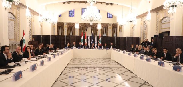 الرئيس سلام يعقد الاجتماع المشترك الرابع للجنة الاستشارية للسياسات واللجنة الإدارية لمبادرة السلام الأزرق في الشرق الأوسط