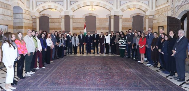 الرئيس سلام يستقبل موظفي رئاسة مجلس الوزراء