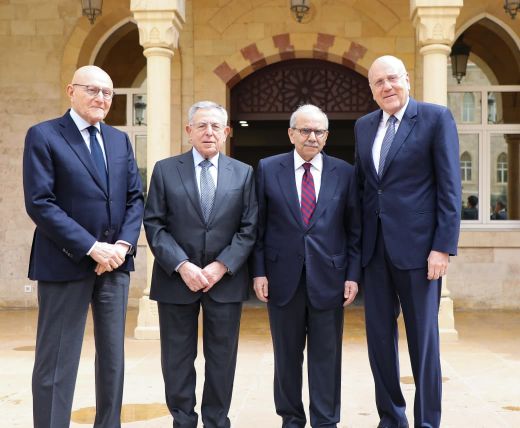 الرئيس سلام يستقبل في السراي رؤساء الحكومة السابقين