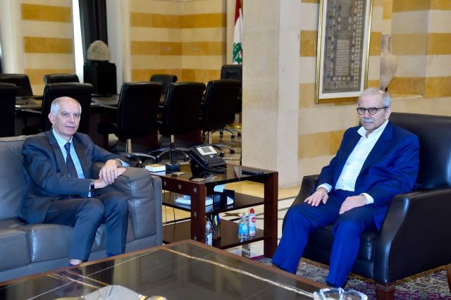 الرئيس سلام يستقبل السفير الفرنسي هيرفيه ماغرو