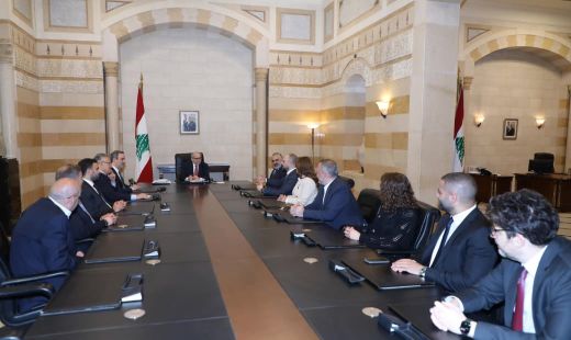 الرئيس سلام يستقبل رئيس حركة الاستقلال النائب ميشال معوض على رأس وفد من الشمال