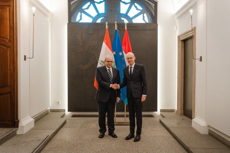 الرئيس سلام يلتقي  رئيس وزراء اللوكسمبورغ السيد لوك فريدن