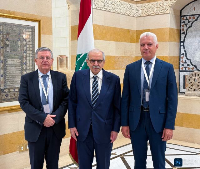 الرئيس سلام يستقبل رئيس بلدية رميش حنا العميل ورئيس بلدية دبل عقل نداف